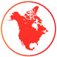 Mapa Norteamérica